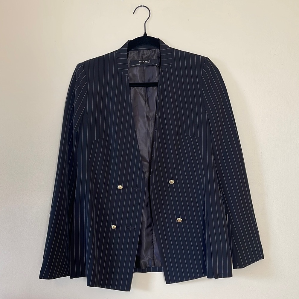 Zara Pinstripe Blazer